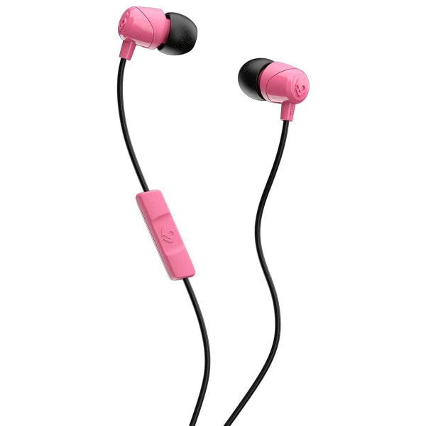 Skullcandy Earbuds With Microphone Pink Black Pink